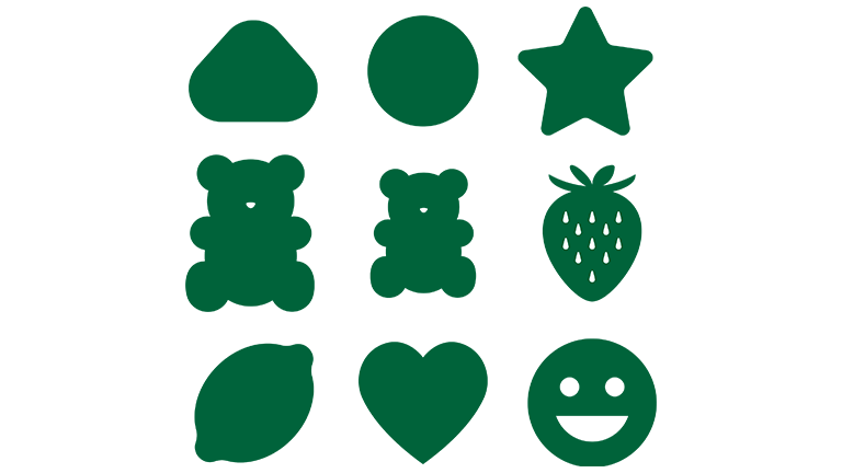 gummy bear shapes