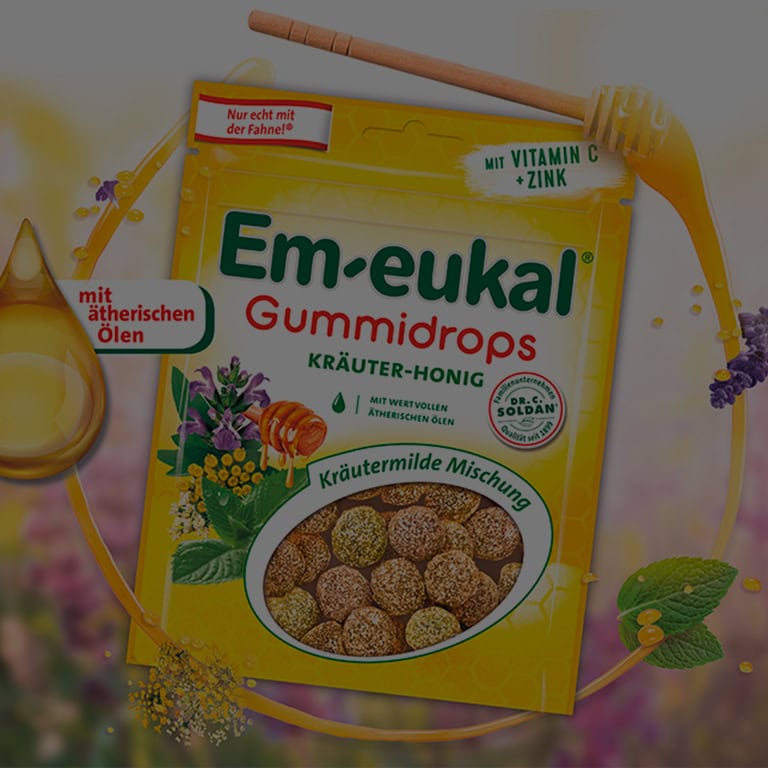 Em-eukal Gummidrops Kräuter-Honig