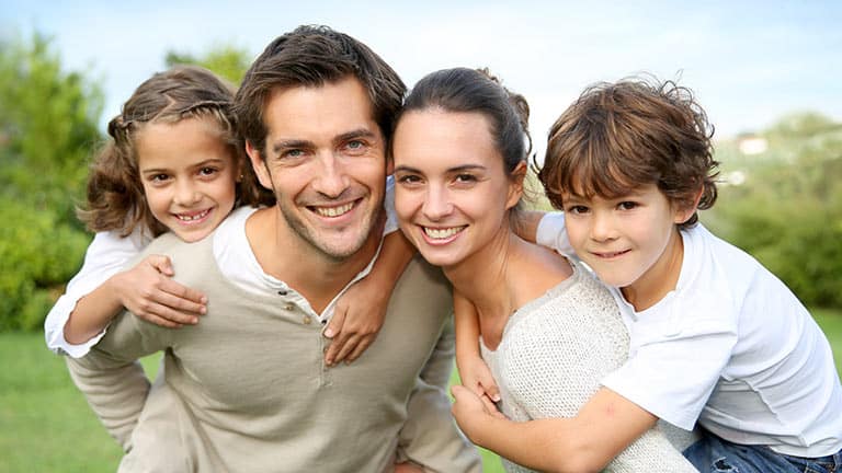 Family in nature