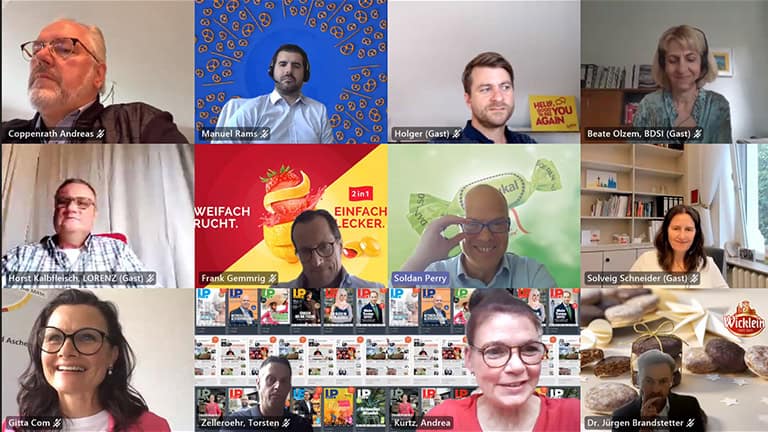 Politiktalk mit Gitta Connemann Lebensmittelpraxis Online Meeting Süßwarenhersteller