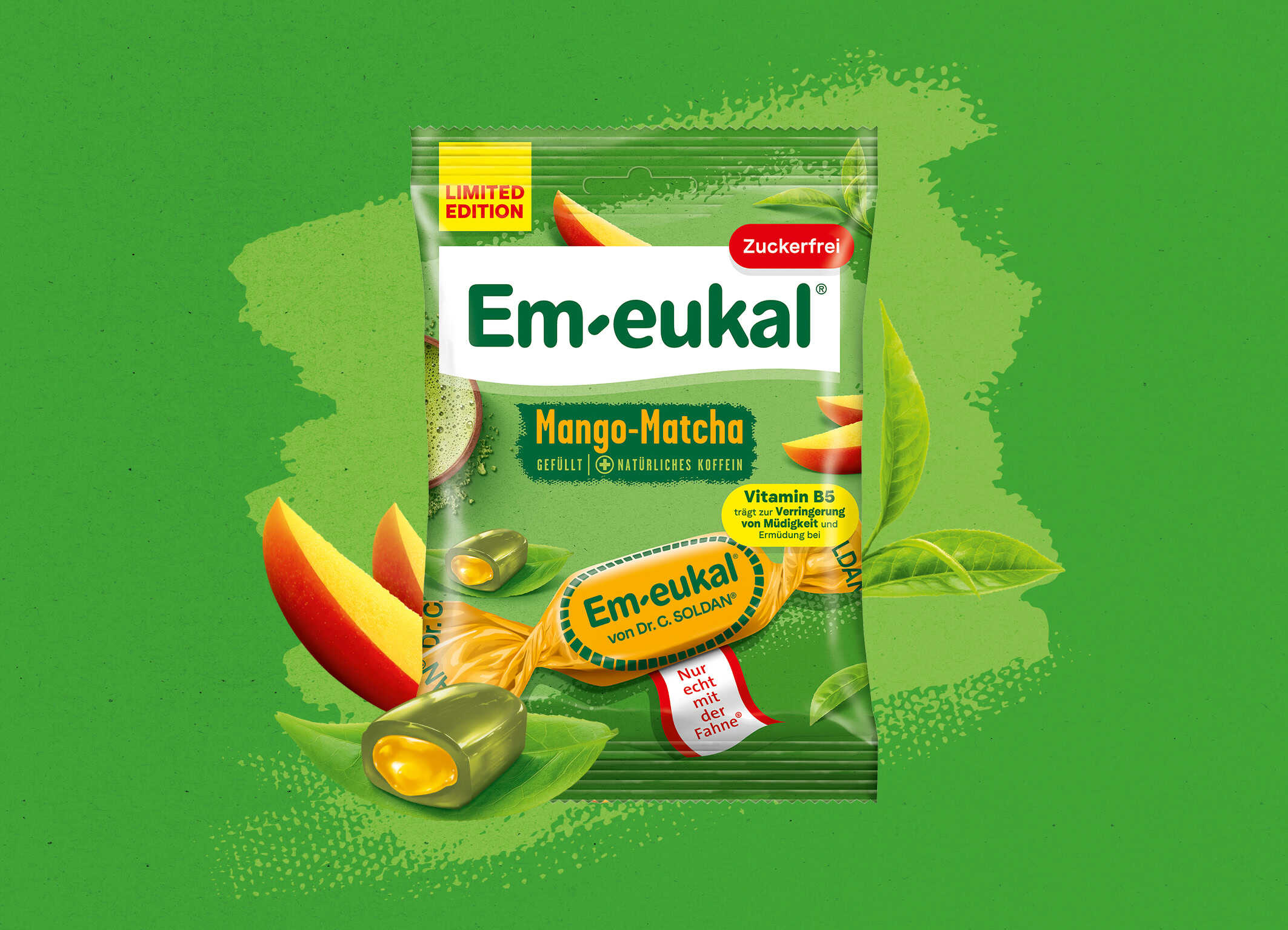 Em-eukal Mango-Matcha gefüllt zuckerfrei - Limited Edition